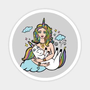 Unicorn baby girl Magnet